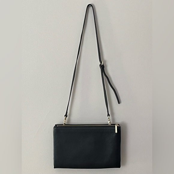 Women’s Celine Dion Black Leather Shoulder Purse Crossbody Purse Evening Clutch - Picture 6 of 14